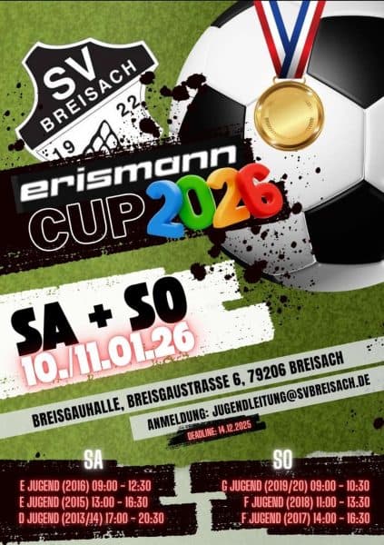 Erismann Cup 2026 – noch freie Plätze!